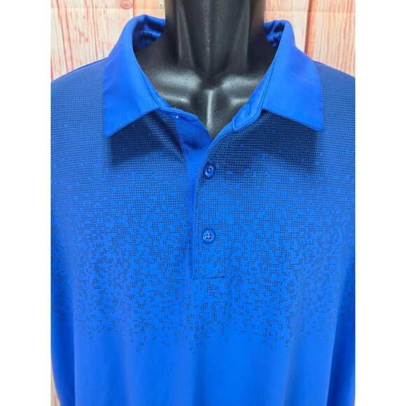 Under Armour Mens HeatGear Polo XXL Bluish-Purple Loose Fit Short Sleeve - Picture 3 of 7